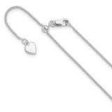 Sterling Silver Adjustable 1mm Spiga Chain FC32-22
