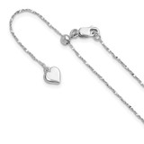 Sterling Silver Adjustable .95mm Singapore Chain FC38-30