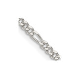 22 inch Sterling Silver 2.5mm Figaro Chain Necklace