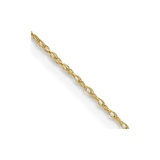 10k Yellow Gold .5mm Carded Cable Rope Chain 10K5RY-18