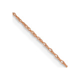 10K Rose Gold .5mm Carded Cable Rope Chain 10K5RR-18