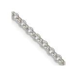 22 inch Sterling Silver 2.5mm Rolo Chain Necklace