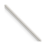 26 inch Sterling Silver 1.25mm Octagonal Snake Chain Necklace