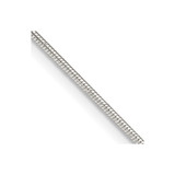 30 inch Sterling Silver 1.2mm Patterned Diamond-cut Snake Chain Necklace