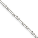 Sterling Silver Diamond-cut 3mm 3 Short Plus 1 Long Cable Link Chain QFL080-16