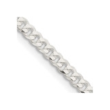 16 inch Sterling Silver 3.15mm Flat Curb Chain Necklace