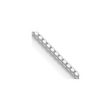 24 inch Sterling Silver Rhodium-plated 1.25mm Box Chain Necklace