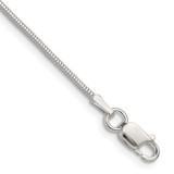 Sterling Silver Polished 1mm Octagonal Snake Chain QOS030-24