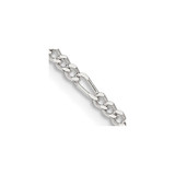 20 inch Sterling Silver 2.25mm Figaro Chain Necklace