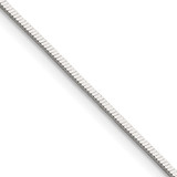 Sterling Silver Polished 1mm Square Snake Chain QSQ035-20