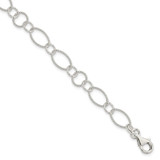 Sterling Silver Fancy Link Bracelet QH1191-7.5