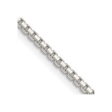 16 inch Sterling Silver 1.7mm 8 Sided Diamond-cut Box Chain Necklace