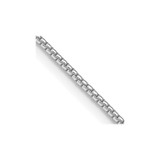 20 inch Sterling Silver Rhodium-plated 1.25mm Round Box Chain Necklace