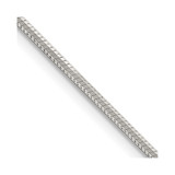 16 inch Sterling Silver 1.5mm Octagonal Snake Chain Necklace