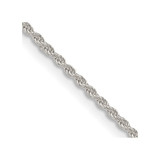 22 inch Sterling Silver 1.5mm Solid Rope Chain Necklace