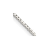 22 inch Sterling Silver 1.35mm 8 Sided Diamond-cut Box Chain Necklace