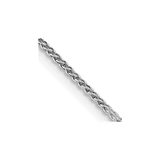 18 inch Sterling Silver Rhodium-plated 1.25mm Round Spiga Chain Necklace
