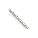 18 inch Sterling Silver 1.25mm Box Chain Necklace w/2in ext.