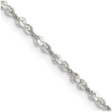 20 inch Sterling Silver 1.8mm Twisted Serpentine Chain Necklace