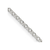 24 inch Sterling Silver 2mm Rolo Chain Necklace with Lobster Clasp