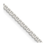 20 inch Sterling Silver 2.25mm Flat Anchor Chain Necklace