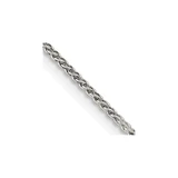 24 inch Sterling Silver 1.25mm Round Spiga Chain Necklace
