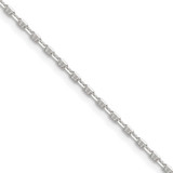 Sterling Silver Polished and Diamond-cut 1.75mm Marine Link Chain QMA050-18
