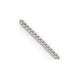 20 inch Sterling Silver 1.25mm Round Box Chain Necklace