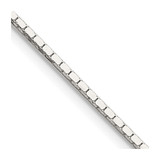 22 inch Sterling Silver 1mm Mirror Box Chain Necklace