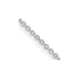 24 inch Sterling Silver Rhodium-plated 1.25mm Cable Chain Necklace