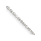 22 inch Sterling Silver 1.3mm Loose Rope Chain Necklace w/4in ext.