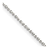 26 inch Sterling Silver 1.4mm Diamond-cut Forzantina Cable Chain Necklace