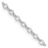 24 inch Sterling Silver 2.25mm Fancy Rolo Chain Necklace