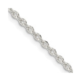 18 inch Sterling Silver 2mm Flat Link Cable Chain Necklace