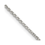 22 inch Sterling Silver 1.25mm Twisted Box Chain Necklace