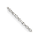 22 inch Sterling Silver 1.6mm Loose Rope Chain Necklace