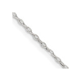 26 inch Sterling Silver 1.4mm Beveled Oval Cable Chain Necklace