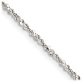16 inch Sterling Silver 1.6mm Twisted Serpentine Chain Necklace