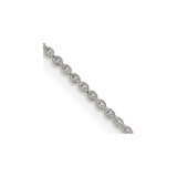 22 inch Sterling Silver 1mm Cable Chain Necklace with Spring Ring Clasp