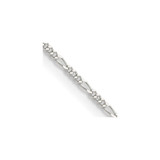 20 inch Sterling Silver 1.2mm Figaro Chain Necklace