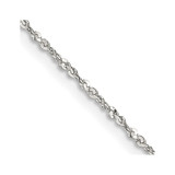 20 inch Sterling Silver 1.2mm Twisted Serpentine Chain Necklace