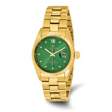 Charles-Hubert Mens Yellow-plated Stainless Steel Quartz Green Dial Watch