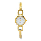 Charles-Hubert 24mm Womens White Dial Gold-Plated Quartz Watch