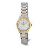 Charles-Hubert 28mm Womens Silver-Tone Dial Two-Tone Stainless Steel Quartz Watch