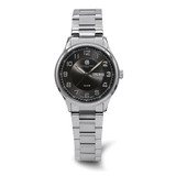 Charles-Hubert 40mm Mens Black Dial w/ Day Date Stainless Steel Quartz Watch