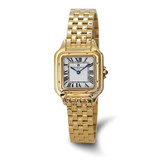 Charles-Hubert 27mm Womens Square Gold-plated Stainless Steel Quartz Watch