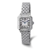 Charles-Hubert 27mm Womens White Dial Square Stainless Steel Quartz Watch