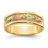 10k Tri-color Black Hills Gold Band Ring