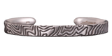 TRAVELER Sterling Silver by Nik Lub Handmade Cuff Bracelet - Made to Order, 2 Week Lead Time