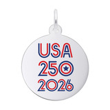 Painted USA 250 – 2026 Charm (Choose Metal) by Rembrandt